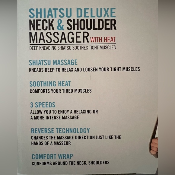 Homedics Shiatsu Neck & Shoulder Massager with Heat, NIB - Picture 3 of 4